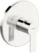 HANSA-Einhebelmischer-Fertigmontageset-fuer-Brausebatterie-HANSALIGNA-8387-Rosette-rund-Chrom-83879503 gallery number 1